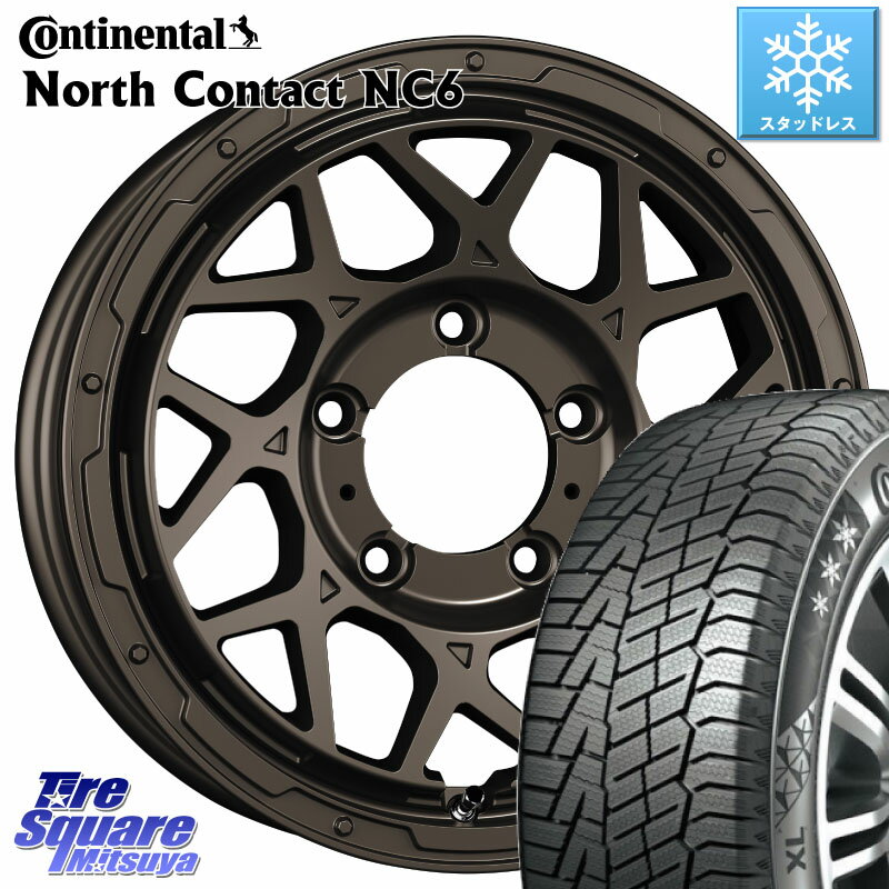 コンチネンタル NorthContact NC6 ノースコンタクト スタッドレス 215/65R16 WEDS LODIO DRIVE ロディオドライブ 8M MONO モノ ※インセット-5 16インチ 16 X 6.0J +0 5穴 139.7 ジムニー シエラ