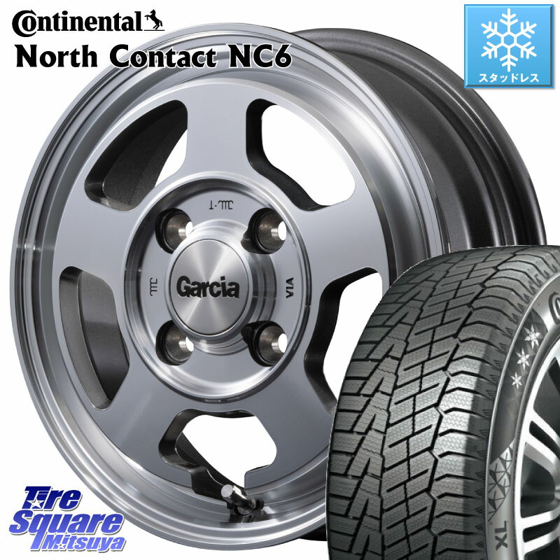 コンチネンタル NorthContact NC6 ノースコンタクト スタッドレス 165/55R15 MANARAY GARCIA ガルシア CHICAGO5 シカゴ5 15インチ 15 X 4.5J +45 4穴 100