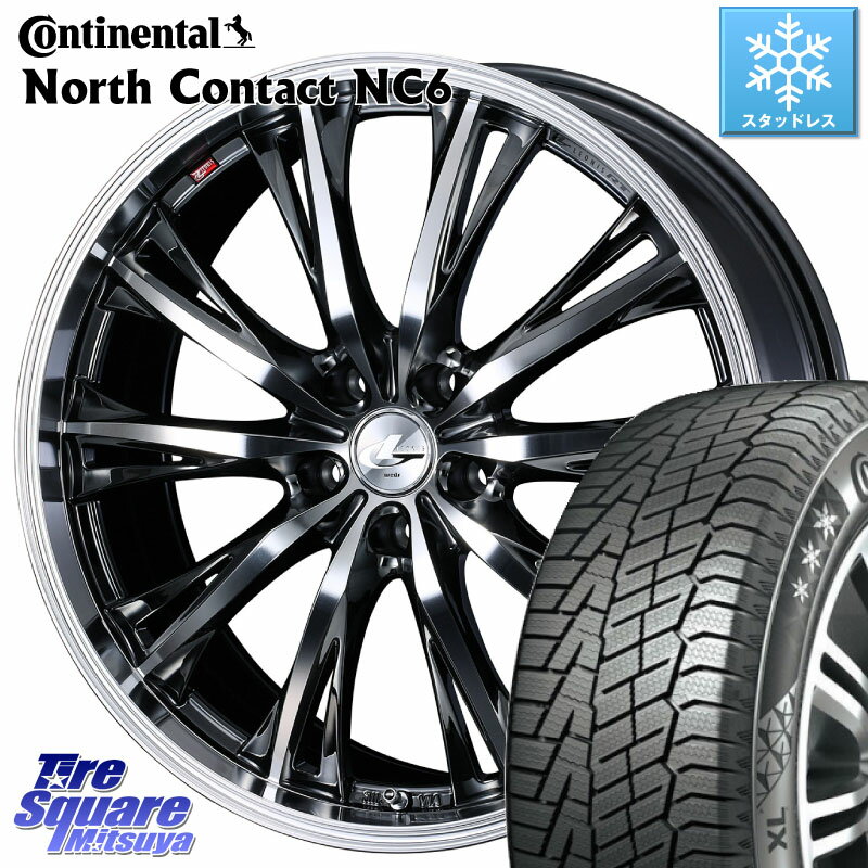 コンチネンタル NorthContact NC6 ノースコンタクト スタッドレス 235/60R18 WEDS 41189 LEONIS RT ウェッズ レオニス ホイール 18インチ 18 X 7.0J +47 5穴 114.3 RAV4 CX-60