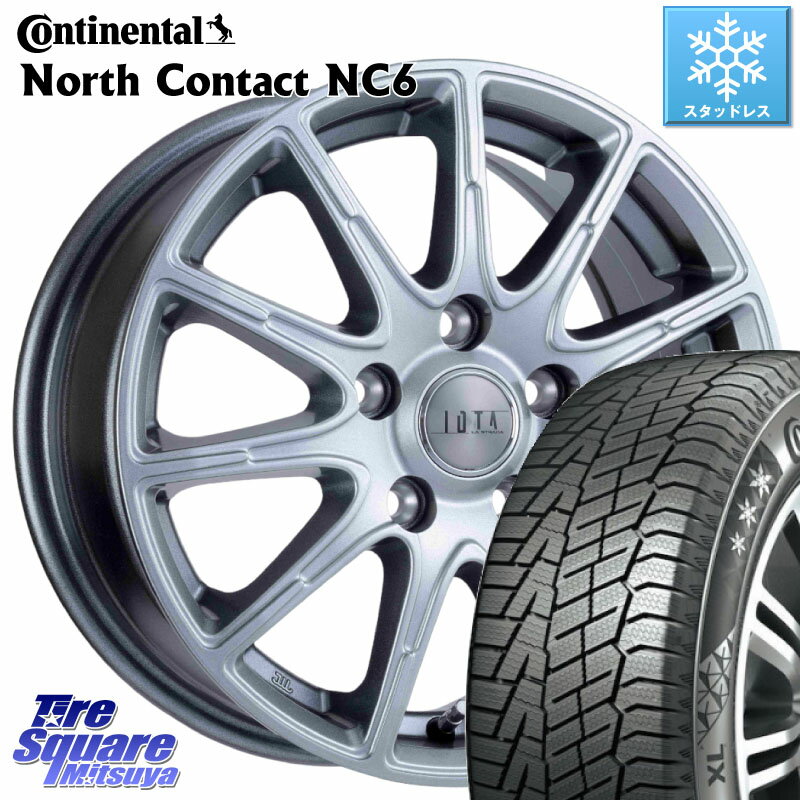 コンチネンタル NorthContact NC6 ノースコンタクト スタッドレス 215/50R17 阿部商会 TIRADO IOTA イオタ ホイール 17インチ 17 X 7.0J +45 5穴 114.3 MAZDA3 リーフ レヴォーグ