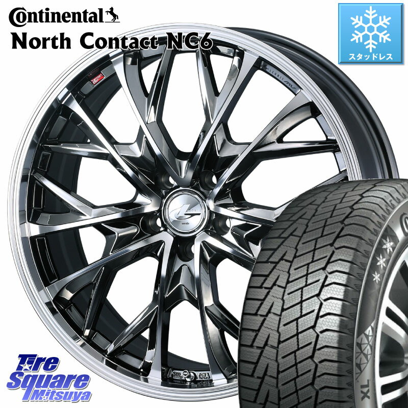 コンチネンタル NorthContact NC6 ノースコンタクト スタッドレス 215/50R18 WEDS LEONIS MV レオニス MV BMCMC ホイール 18インチ 18 X 7.0J +47 5穴 114.3 プリウス セレナ セレナ