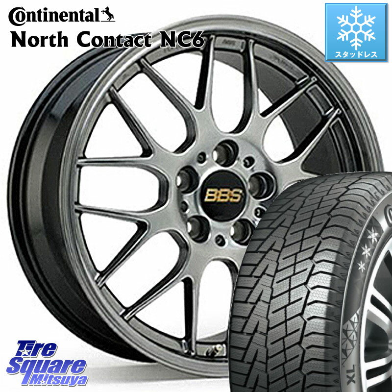 コンチネンタル NorthContact NC6 ノースコンタクト スタッドレス 215/55R17 BBS RG-R 鍛造1ピース ホイール 17インチ 17 X 7.0J +50 5穴 114.3 ヴェゼル