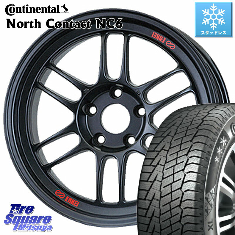 コンチネンタル NorthContact NC6 ノースコンタクト スタッドレス 225/50R18 KYOHO ENKEI エンケイ Racing RPF1 ホイール 18 X 7.5J +48 5穴 100