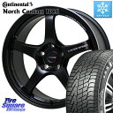 コンチネンタル NorthContact NC6 ノースコンタクト スタッドレス 245/40R18 HotStuff クロススピード CR5 CR-5 軽量 BK ホイール 18インチ 18 X 8.5J(VAB 6POT) +50 5穴 114.3 WRX STI