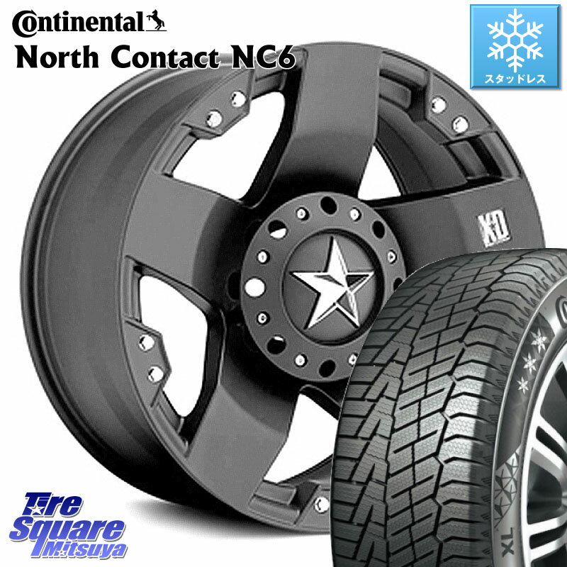 コンチネンタル NorthContact NC6 ノースコンタクト スタッドレス 225/60R17 KMC XD775ROCKSTAR ホイール 17インチ 17 X 8.0J(US) +35 5穴 114.3