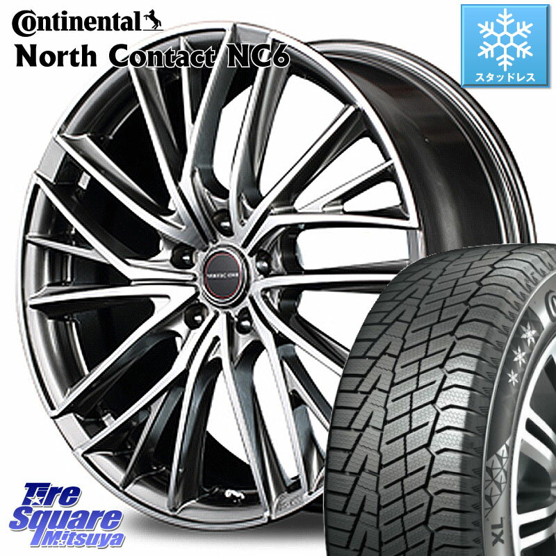 コンチネンタル NorthContact NC6 ノースコンタクト スタッドレス 245/45R19 MANARAY MID VERTEC ONE VULTURE ホイール 19 X 8.0J +45 5穴 114.3 エクストレイル デリカ D5 D:5