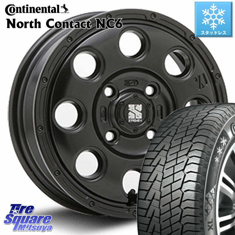 コンチネンタル NorthContact NC6 ノースコンタクト スタッドレス 165/55R15 MLJ KK03 XTREME-J エクストリームJ ホイール 15インチ 15 X 4.5J +45 4穴 100