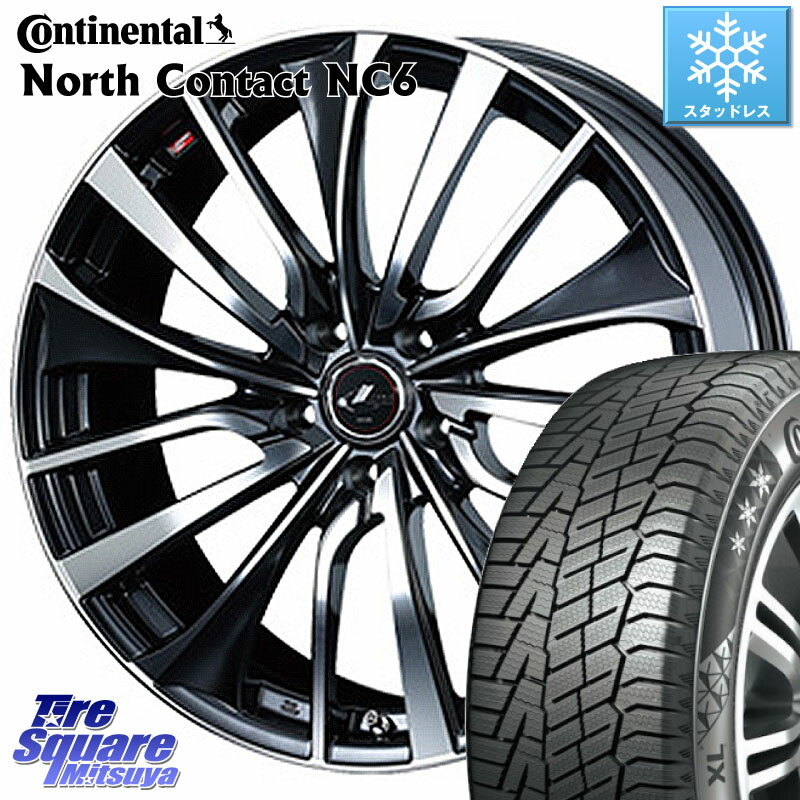 コンチネンタル NorthContact NC6 ノースコンタクト スタッドレス 245/45R19 WEDS 36380 レオニス VT ウェッズ Leonis ホイール 19インチ 19 X 8.0J +50 5穴 114.3 ZR-V