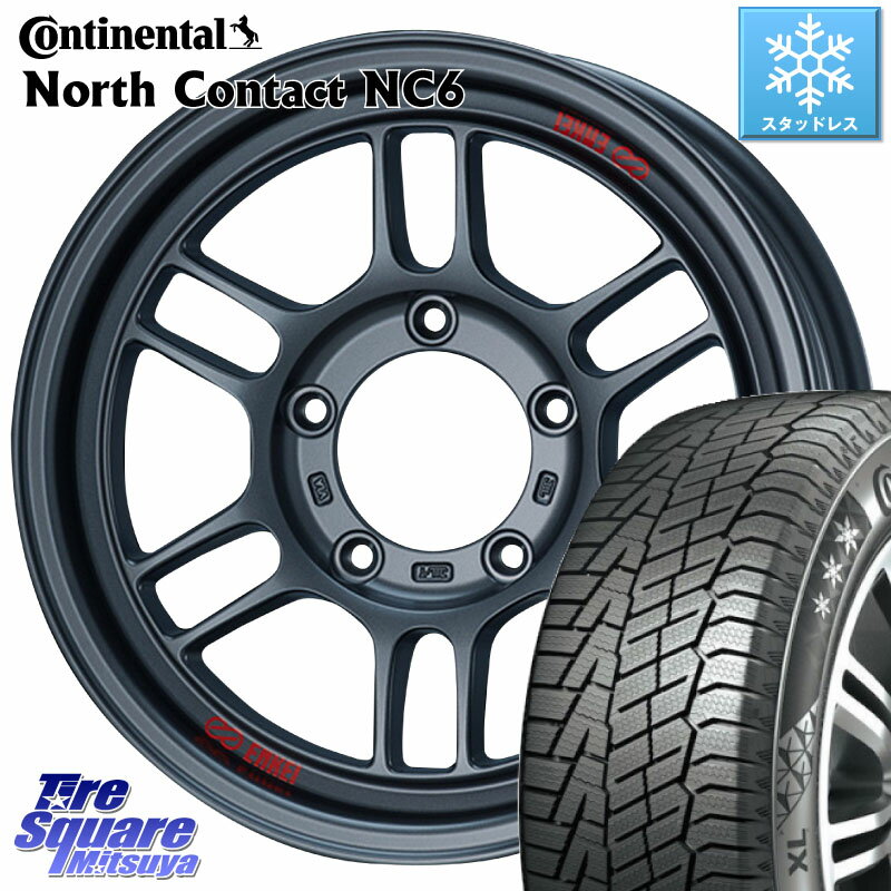 コンチネンタル NorthContact NC6 ノースコンタクト スタッドレス 215/65R16 KYOHO ENKEI エンケイ ALLROAD RPT1 ガンメタ ジムニー ホイール 16インチ 16 X 5.5J +20 5穴 139.7 ジムニー