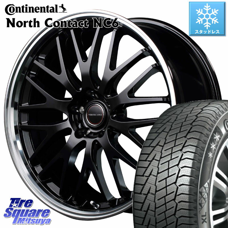 コンチネンタル NorthContact NC6 ノースコンタクト スタッドレス 215/50R17 MANARAY MID VERTEC ONE EXE10 ホイール 17インチ 17 X 7.0J +50 5穴 114.3 MAZDA3 ステップワゴン インプレッサ レヴォーグ