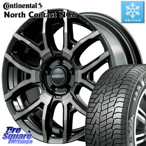 コンチネンタル NorthContact NC6 ノースコンタクト スタッドレス 225/60R18 RAYS 【欠品次回7月末】 レイズ DAYTONA デイトナ F6 drive ホイール 18インチ 18 X 7.5J +38 5穴 114.3 RAV4 デリカ D5 D:5 NX アウトバック