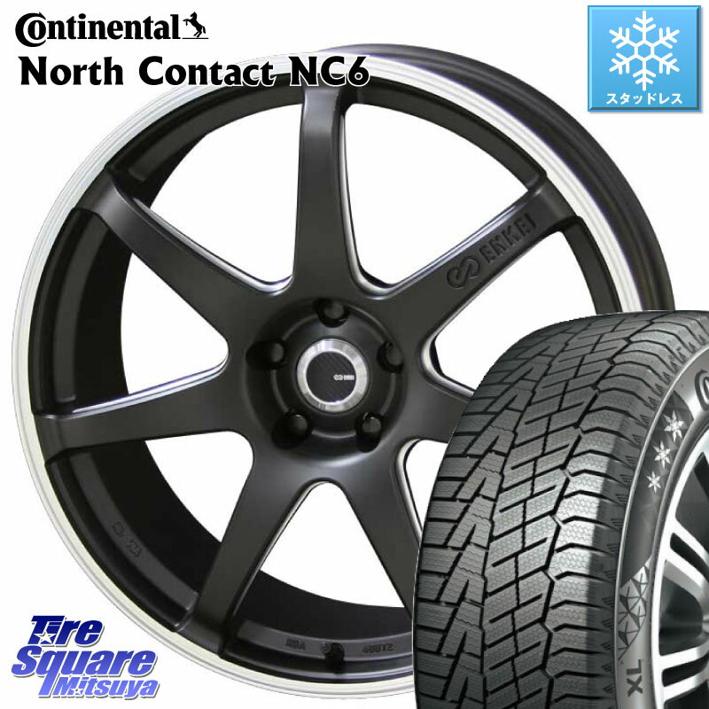 コンチネンタル NorthContact NC6 ノースコンタクト スタッドレス 215/50R17 KYOHO 【欠品次回7月末】ENKEI TUNING SC38 ホイール 4本 17インチ 17 X 7.0J +48 5穴 114.3 MAZDA3 インプレッサ リーフ レヴォーグ