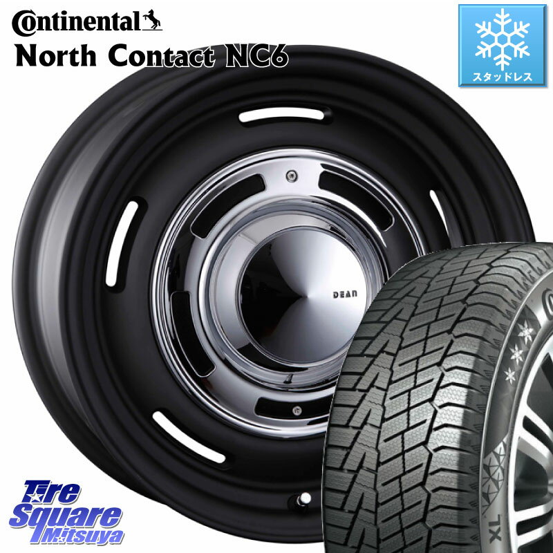 コンチネンタル NorthContact NC6 ノースコンタクト スタッドレス 235/65R17 CRIMSON ディーン クロスカントリー ブラック 17インチ 17 X 7.0J +47 5穴 114.3