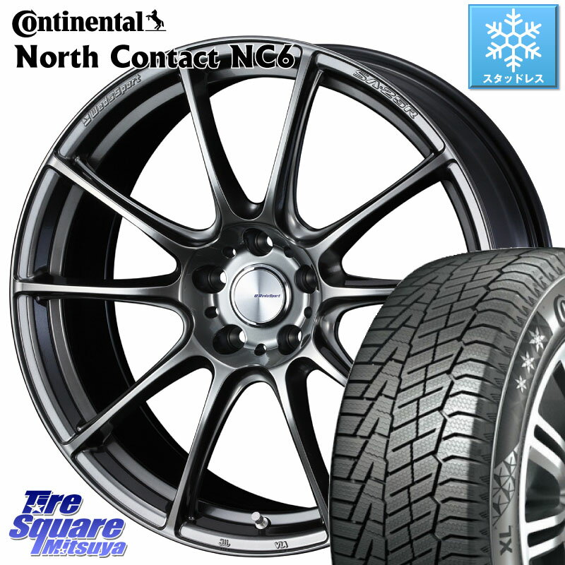 コンチネンタル NorthContact NC6 ノースコンタクト スタッドレス 245/45R19 WEDS SA-25R PSB ウェッズ スポーツ ホイール 19インチ 19 X 8.5J +45 5穴 114.3 デリカ D5 D:5