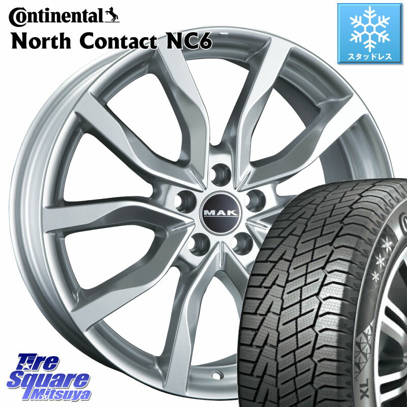 コンチネンタル NorthContact NC6 ノースコンタクト スタッドレス 235/60R18 阿部商会 MAK HIGHLANDS ホイール18インチ 18 X 7.5J(JAGUAR EPEACE DF2) +45 5穴 108 ジャガー Eペイス