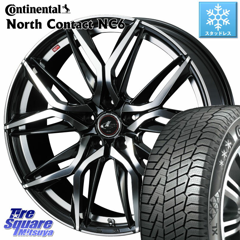 コンチネンタル NorthContact NC6 ノースコンタクト スタッドレス 235/55R19 WEDS 40837 レオニス LEONIS LM 19インチ 19 X 8.0J +35 5穴 114.3 RAV4 RX