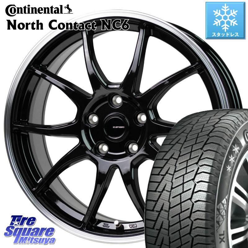 コンチネンタル NorthContact NC6 ノースコンタクト スタッドレス 195/65R15 HotStuff G-SPEED P06 P-06 ホイール 15インチ 15 X 6.0J +43 5穴 114.3