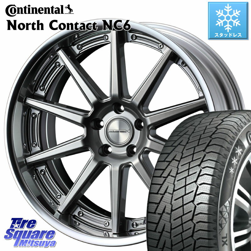 コンチネンタル NorthContact NC6 ノースコンタクト スタッドレス 225/55R18 WEDS MAVERICK 1010S S-LoDisk 18インチ 2ピース 18 X 8.0J +38 5穴 114.3 デリカ D5 D:5