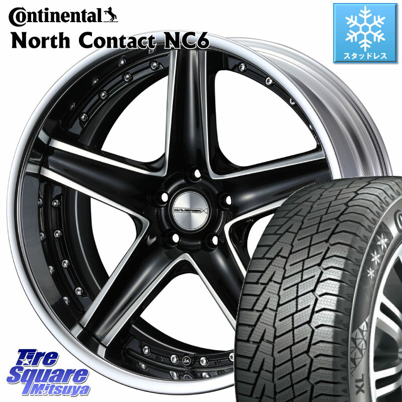 コンチネンタル NorthContact NC6 ノースコンタクト スタッドレス 235/55R19 WEDS MAVERICK 1105S S-LoDisk 19インチ 2ピース 19 X 8.5J +38 5穴 114.3 RAV4 RX