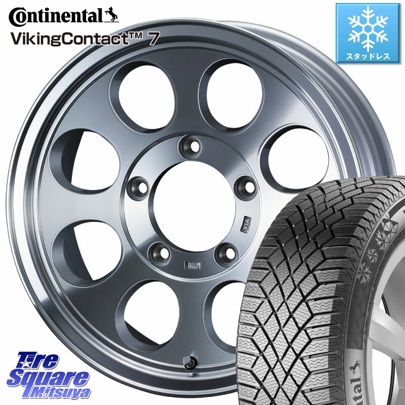 コンチネンタル VikingContact 7 バイキング スタッドレス 215/70R16 WEDS JIMLINE TYPE2 POL 16インチ 16 X 7.0J +38 5穴 114.3 デリカ D5 D:5