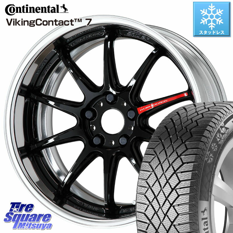 コンチネンタル VikingContact 7 バイキング スタッドレス 235/55R18 WORK EMOTION ZR10 L Disk 18インチ 2ピース 18 X 8.0J +35 5穴 114.3 デリカ D5 D:5 NX