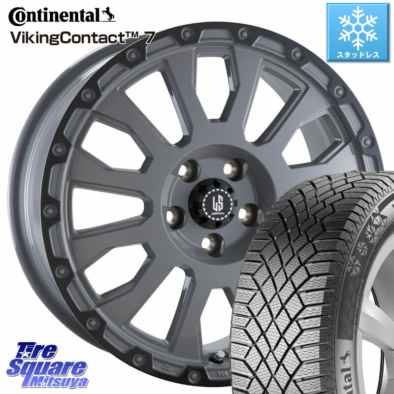 コンチネンタル VikingContact 7 96T XL バイキング スタッドレス 205/60R16 阿部商会 LA STRADA AVENTURA アヴェンチュラ 16インチ 16 X 7.0J +42 5穴 114.3 ステップワゴン VOXY