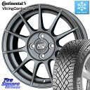 コンチネンタル VikingContact 7 バイキング スタッドレス 185/55R15 MSW by OZ MSW85-2 ガンメタ ホイール 15インチ 15 X 6.0J(FIAT 500) 38 4穴 98 フィアット500 500C 500S