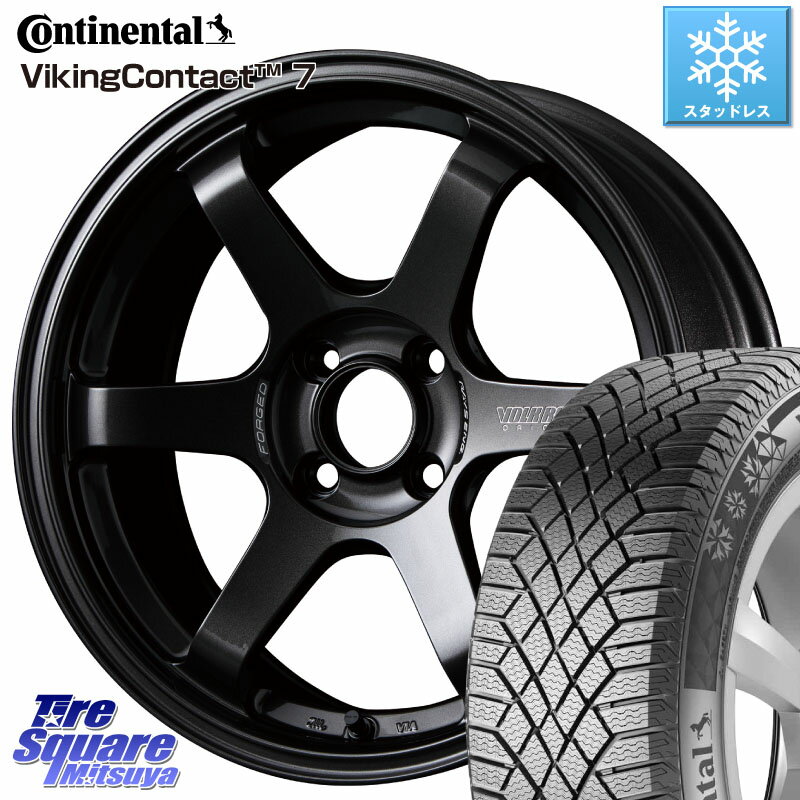 コンチネンタル VikingContact 7 バイキング スタッドレス 185/55R15 RAYS 【欠品次回9月末】 VOLK RACING TE37 SONIC TE37 ソニック ホイール 15インチ 15 X 6.0J +42 4穴 100 ノート サクシード