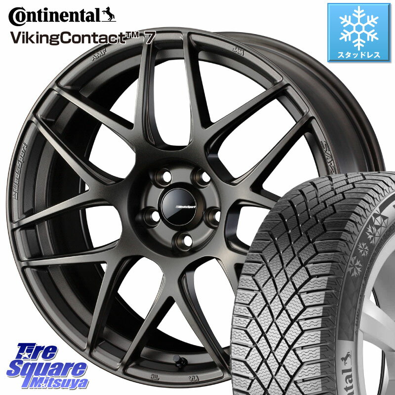 コンチネンタル VikingContact 7 バイキング スタッドレス 225/45R17 WEDS 74185 SA-27R ウェッズ スポーツ ホイール 17インチ 17 X 7.0J +40 5穴 114.3 ヤリス