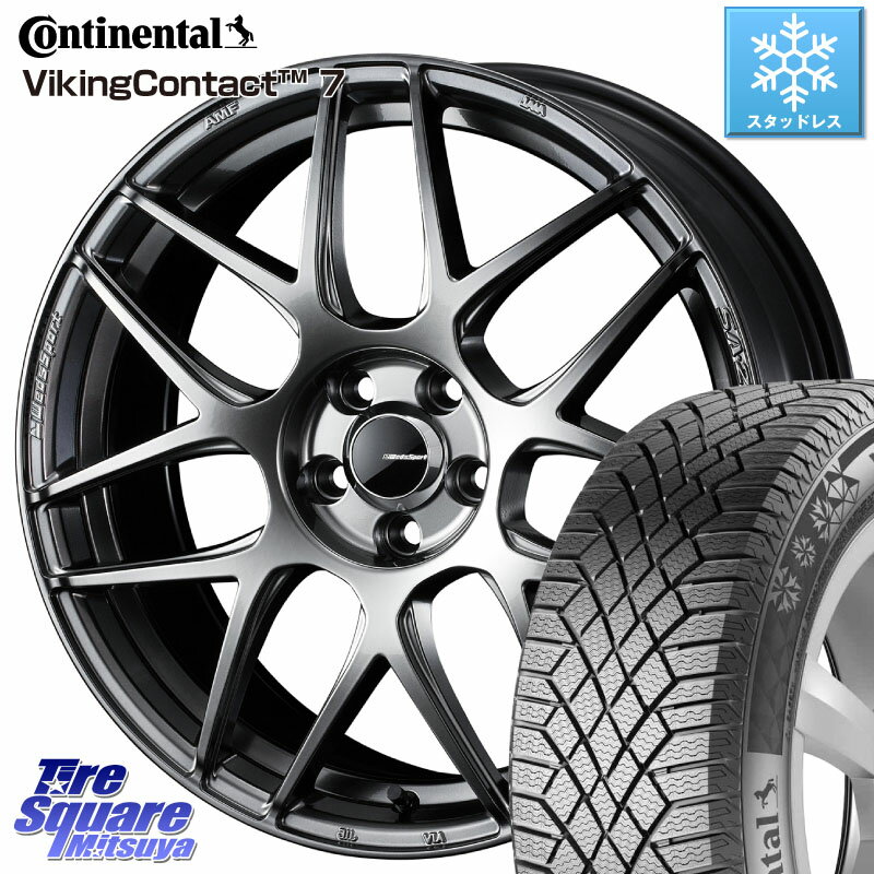 コンチネンタル VikingContact 7 バイキング スタッドレス 235/55R18 WEDS 74218 SA-27R PSB ウェッズ スポーツ ホイール 18インチ 18 X 7.5J +45 5穴 114.3 エクストレイル CX-5 アウトバック