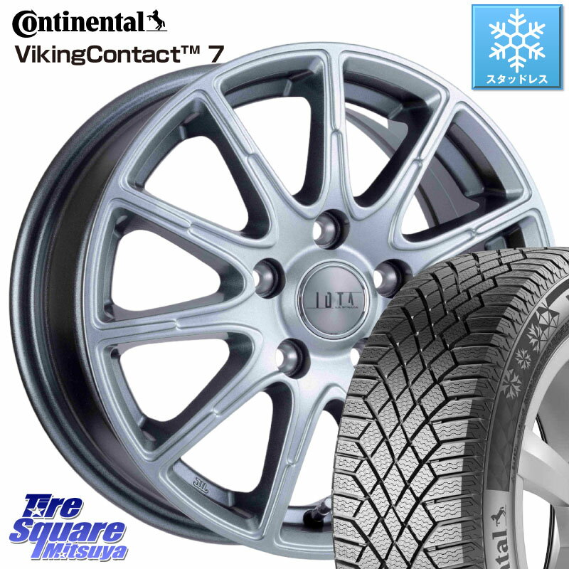 コンチネンタル VikingContact 7 バイキング スタッドレス 225/45R17 阿部商会 TIRADO IOTA イオタ 平座仕様(レクサス・トヨタ専用) ホイール 17インチ 17 X 7.0J +45 5穴 114.3