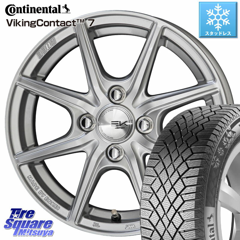 コンチネンタル VikingContact 7 バイキング スタッドレス 155/65R14 KYOHO SEIN EK ザインEK ホイール 14インチ 14 X 4.5J +45 4穴 100