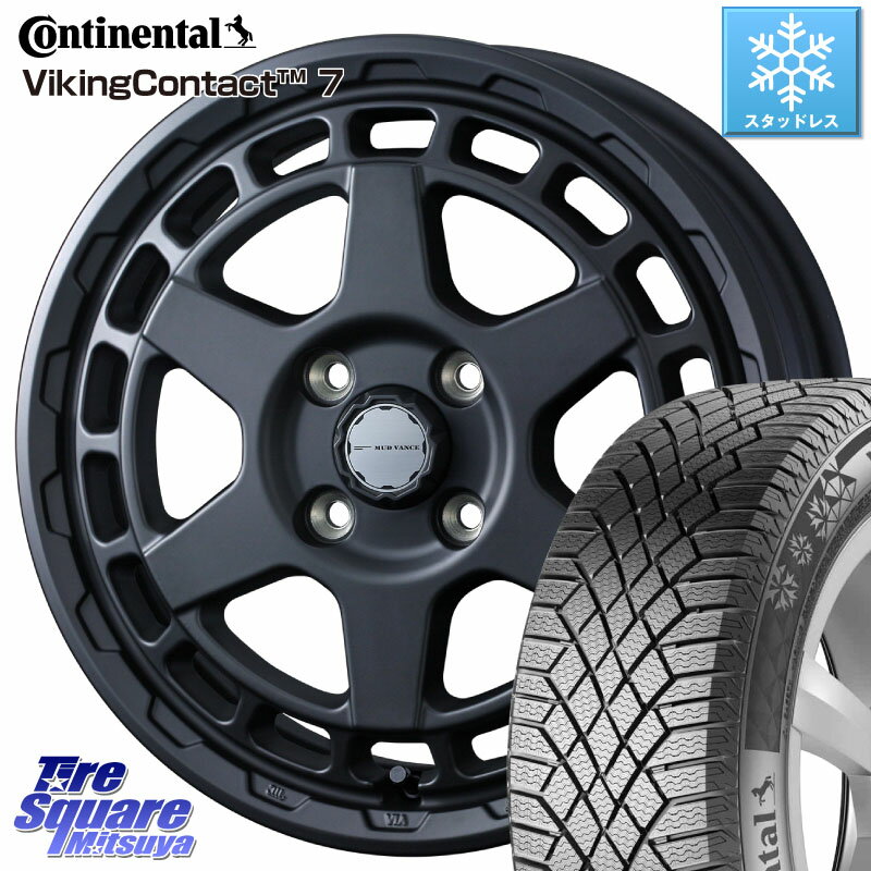 コンチネンタル VikingContact 7 バイキング スタッドレス 155/65R14 WEDS MUDVANCE X TYPE S ホイール 14インチ 14 X 4.5J +45 4穴 100