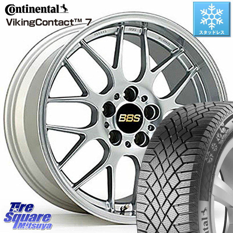 コンチネンタル VikingContact 7 バイキング スタッドレス 235/40R19 BBS RG-R 鍛造1ピース ホイール 19インチ 19 X 8.0J +43 5穴 114.3 カムリ