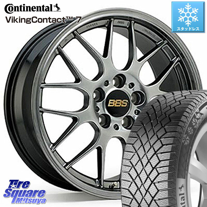 コンチネンタル VikingContact 7 バイキング スタッドレス 235/40R18 BBS RG-R 鍛造1ピース ホイール 18インチ 18 X 8.5J +48 5穴 114.3