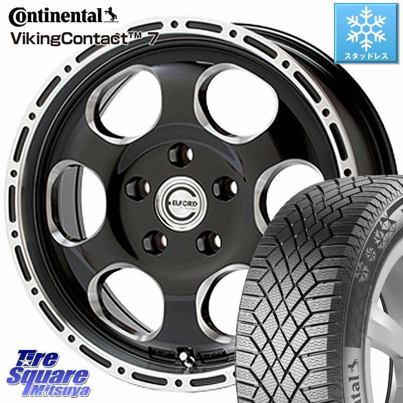 コンチネンタル VikingContact 7 96T XL バイキング スタッドレス 205/60R16 MEIWA Blood Stock One Piece ホイール 16インチ 16 X 7.0J +45 5穴 100