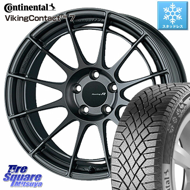 コンチネンタル VikingContact 7 バイキング スタッドレス 225/65R17 ENKEI エンケイ Racing Revolution NT03RR GM ホイール 17 X 8.0J +48 5穴 114.3 アウトバック