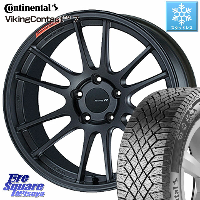 コンチネンタル VikingContact 7 バイキング スタッドレス 225/45R18 ENKEI エンケイ Racing Revolution GTC01RR ホイール 18 X 7.5J +45 5穴 100