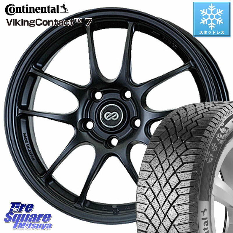 コンチネンタル VikingContact 7 バイキング スタッドレス 185/55R15 ENKEI エンケイ PerformanceLine PF01 ホイール 15 X 6.5J +45 4穴 100