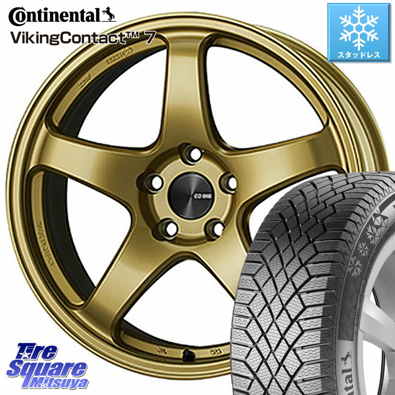 コンチネンタル VikingContact 7 バイキング スタッドレス 235/50R19 ENKEI エンケイ PerformanceLine PF05 19インチ 19 X 8.0J +45 5穴 114.3 NX CX-5 アウトバック