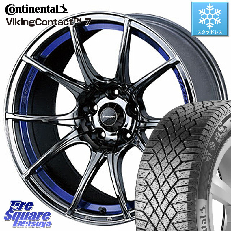 コンチネンタル VikingContact 7 バイキング スタッドレス 235/40R18 WEDS 72635 SA-10R SA10R ウェッズ スポーツ ホイール 18インチ 18 X 8.5J +45 5穴 114.3