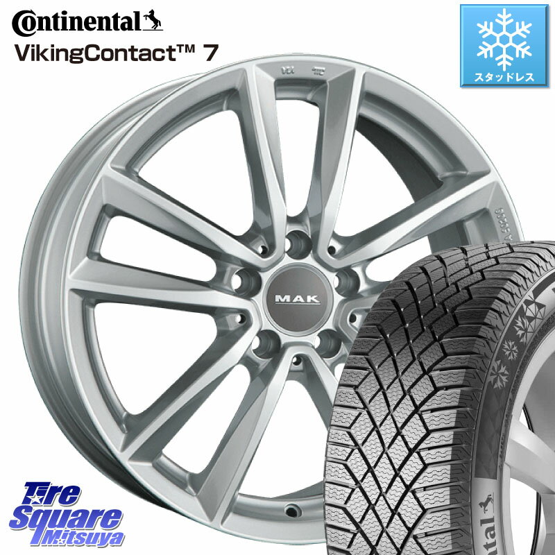 コンチネンタル VikingContact 7 バイキング スタッドレス 205/55R16 阿部商会 MAK BREMEN ホイール 16インチ 16 X 7.0J(MB W204) +43 5穴 112 メルセデスベンツ Cクラス