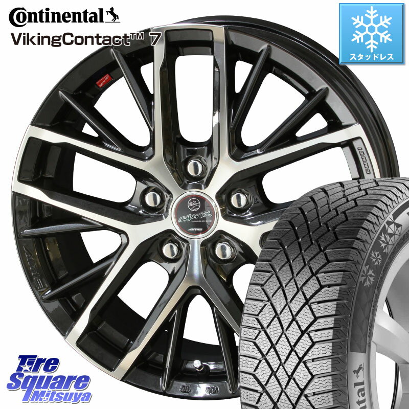 コンチネンタル VikingContact 7 バイキング スタッドレス 225/45R17 KYOHO スマック レヴィラ SMACK REVILA ホイール 17インチ 17 X 7.0J +48 5穴 100 86