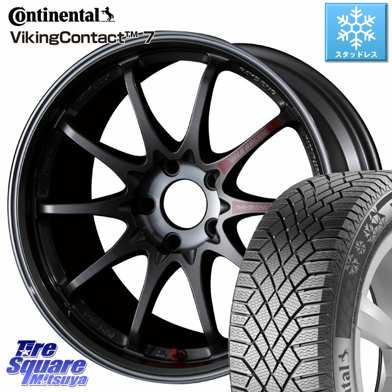 コンチネンタル VikingContact 7 バイキング スタッドレス 235/60R18 RAYS 【欠品次回5月末】 CE28SL PG レイズ ボルクレーシング 鍛造ホイール 18インチ 18 X 8.5J +35 5穴 114.3 デリカ D5 D:5