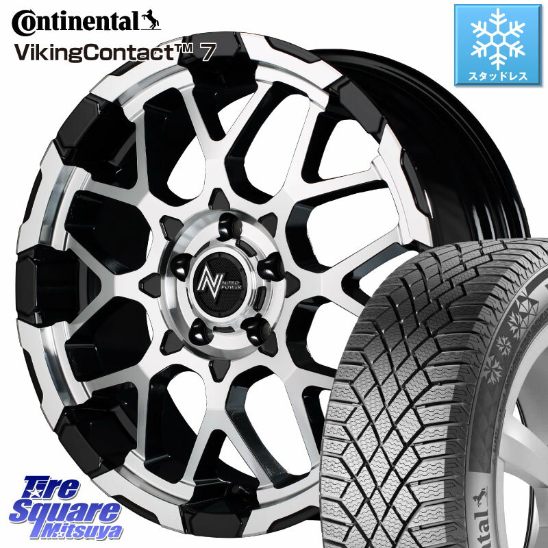 コンチネンタル VikingContact 7 バイキング スタッドレス 215/70R16 MANARAY MID ナイトロパワー M28 BULLET-S 16インチ 16 X 7.0J +40 5穴 114.3 デリカ D5 D:5