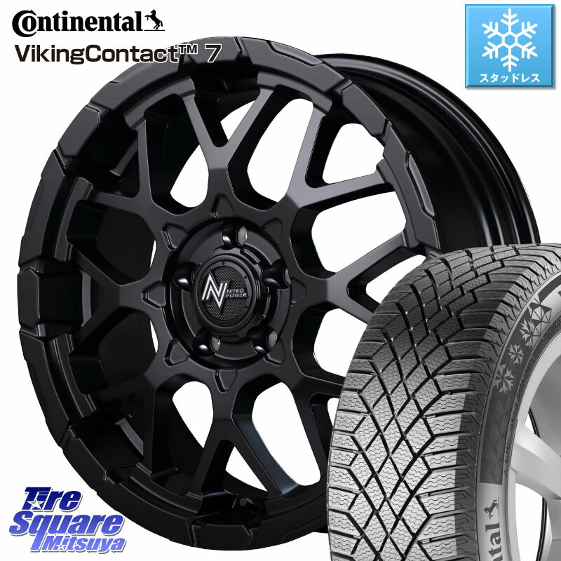 コンチネンタル VikingContact 7 バイキング スタッドレス 215/70R16 MANARAY MID ナイトロパワー M28 BULLET-S 16インチ 16 X 7.0J +40 5穴 114.3 デリカ D5 D:5