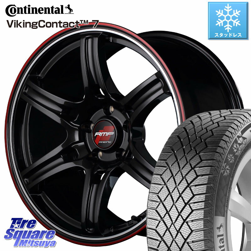 コンチネンタル VikingContact 7 バイキング スタッドレス 235/55R18 MANARAY MID RMP RACING R60 18インチ 18 X 7.5J +40 5穴 114.3 デリカ D5 D:5 NX