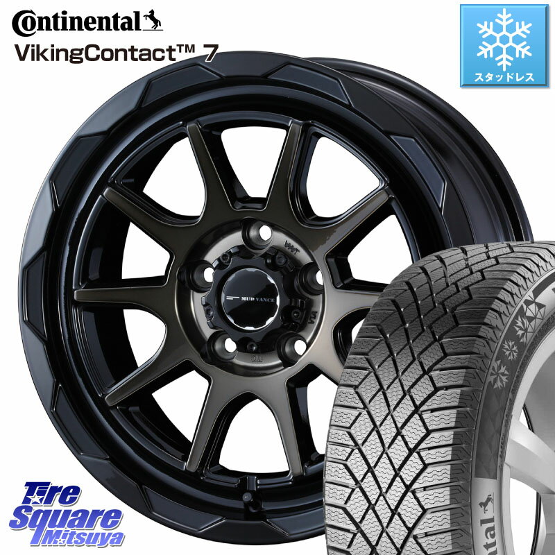 コンチネンタル VikingContact 7 バイキング スタッドレス 215/70R16 WEDS マッドヴァンス 06 MUD VANCE 06 ウエッズ 16インチ 16 X 7.0J +38 5穴 114.3 デリカ D5 D:5