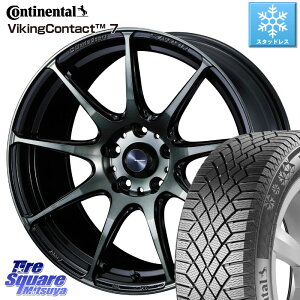 コンチネンタル VikingContact 7 バイキング スタッドレス 235/55R18 WEDS ウェッズ スポーツ SA99R SA-99R WBC 18インチ 18 X 8.5J +35 5穴 114.3 デリカ D5 D:5 NX