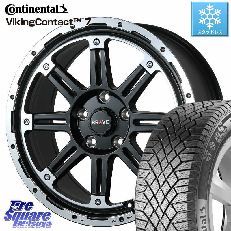 コンチネンタル VikingContact 7 バイキング スタッドレス 215/70R16 BLEST Bahns Tech BRAVE-Stream ホイール 16インチ 16 X 7.0J +35 5穴 114.3 デリカ D5 D:5